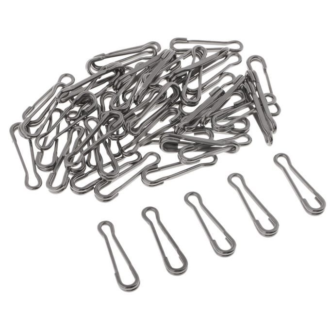 50pcs Quick Change Clips Bait  Clip Swivel  Carp