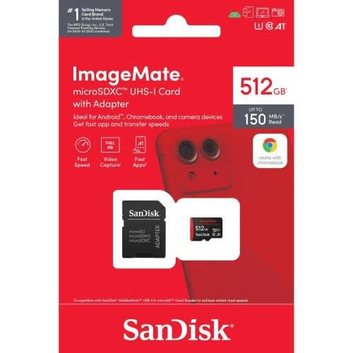 512gb Imagemate Microsdxc Uhs I Memory Card - Up To 150mbs