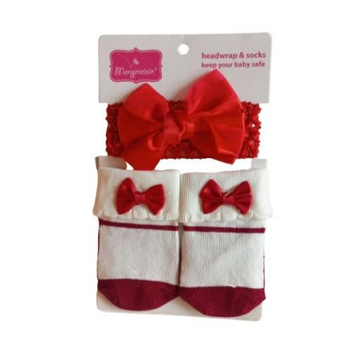 Socks & Head Wrap For Girls