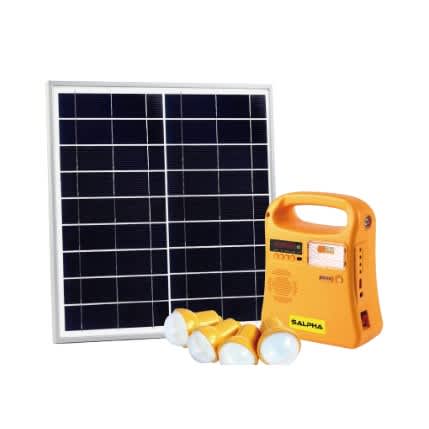 Spark Solar Home System With 4 Lighting Bulbs - Mp3 Bluetooth Connector And Phone Charging
