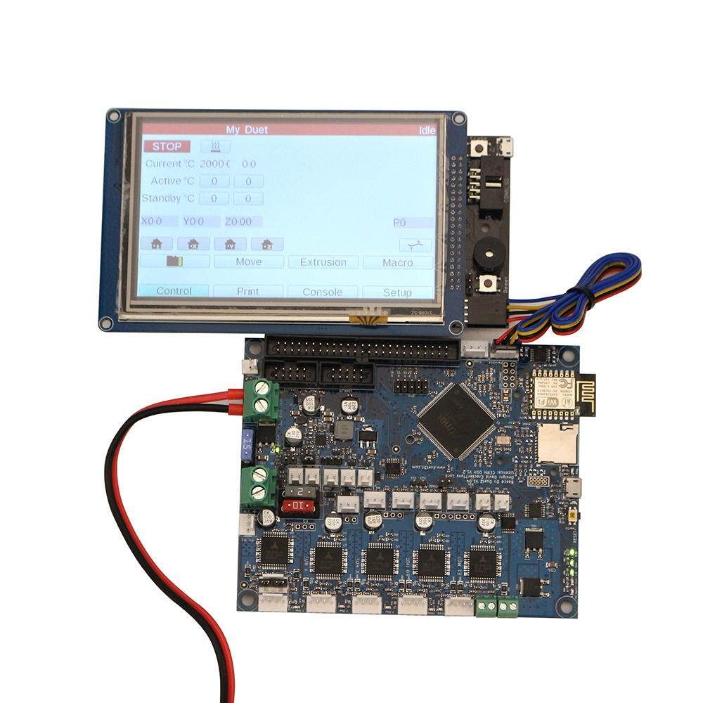 3D Printer Duet 2 Wifi V1.04 32 Bit Motherboard+4.3" Touch Screen Controller US