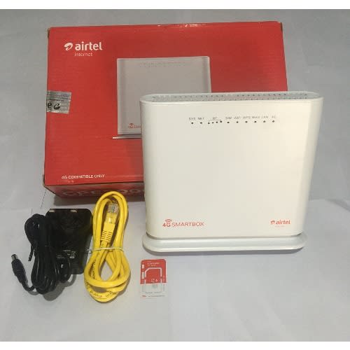 Airtel 4G LTE SmartBox Portable Router With 20Gig Data Sim