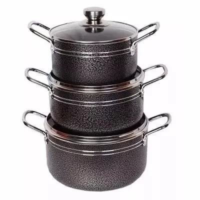 Master Chef Cooking Pot - Set Of 3  - 10inches