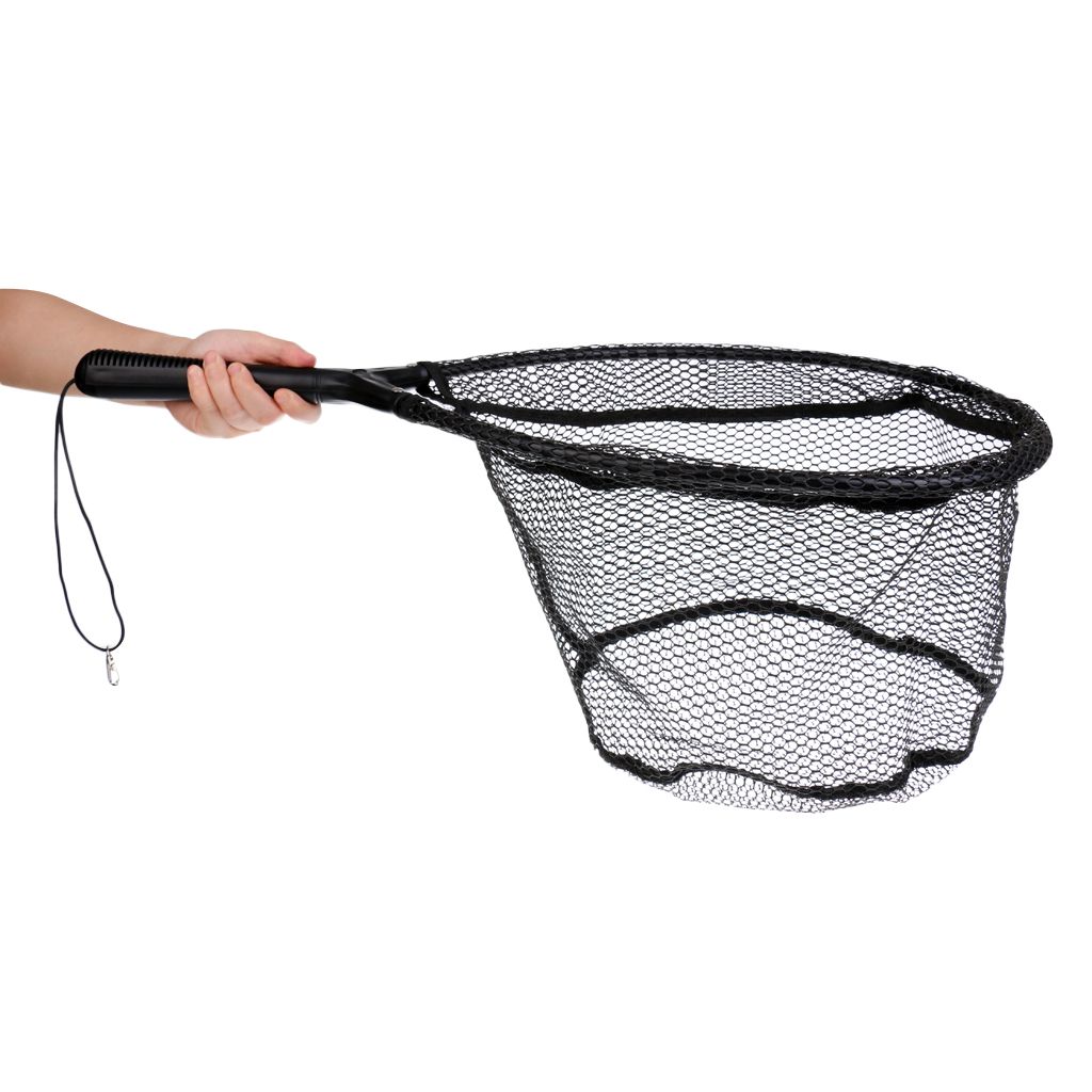 Fly  Landing Net Carp Trout Soft Landing Net With Safety Line