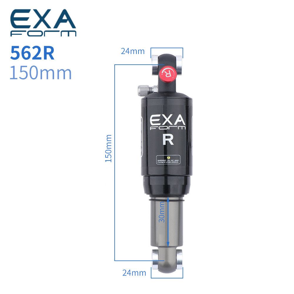 Ks 588RL/562R/582RL Mountainbike Air Schokdemper 150/165/190Mm Dubbele Air Kamer Demping