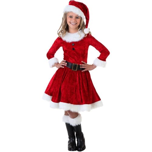 Santa Costume For  Girls