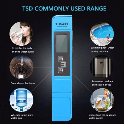 Home Portable Digital LCD TDS EC TEMP Meter Tester Water Quality Purity