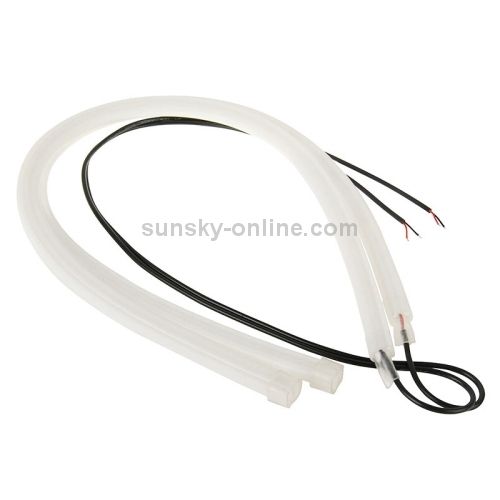 2 PCS 12V Car Daytime Running Lights Soft Article Lamp