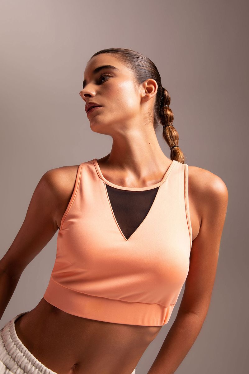 Woman Bralette Knitted Bra-Orange