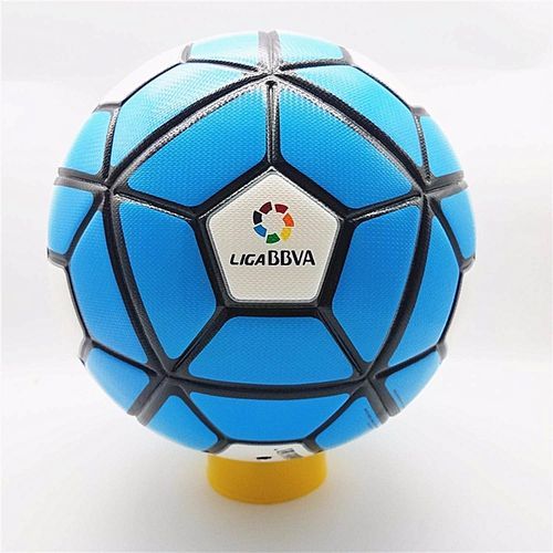 2 Color 2018 La Liga Official Size 5 Football Ball Seamless PU Soccer Ball Competition Training Football Ball Football For Kids And Adults (Blue,Green)