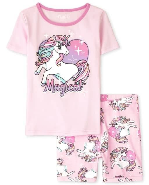 Unicorn Slim Fit Cotton Pyjamas