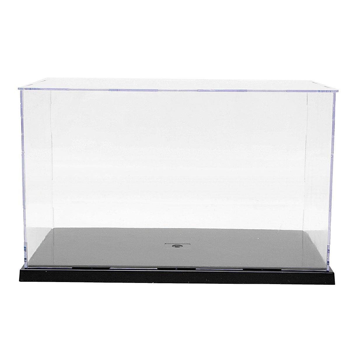 Plastic Acrylic Display Show Box Case Toy Dustproof Tray Protection 7.5'' H