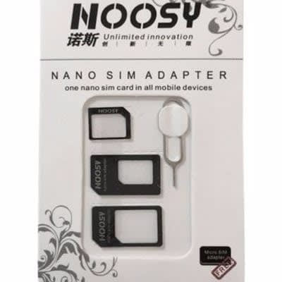 4 In 1 Nano Sim Card Adapter- Micro Sim Adapter With Eject Pin Key