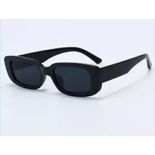 Vintage Square Sunglasses  - Black