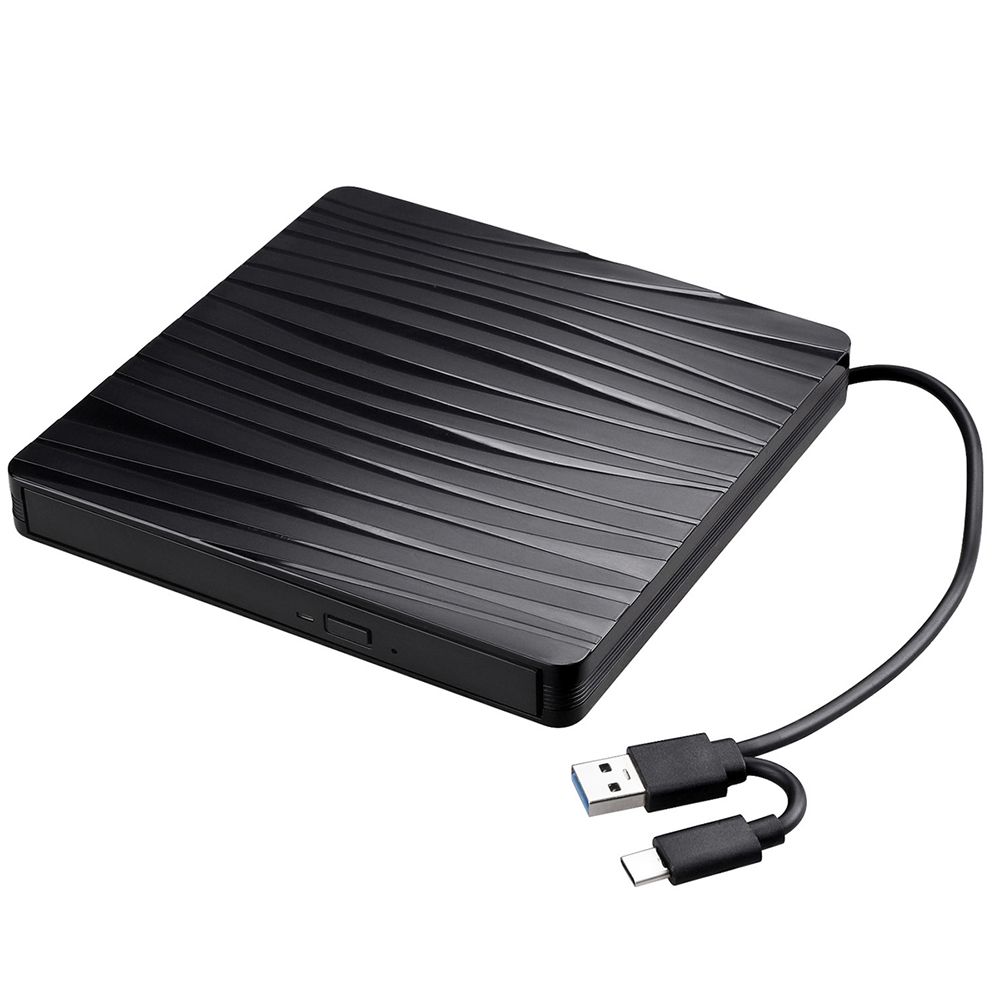 USB3.0+Type-C Dual-port Portable External Optical Drive