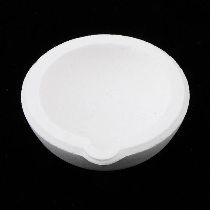 Quartz Silica Melting Crucible Dish Pot Cup For Gold Silver 100g 4