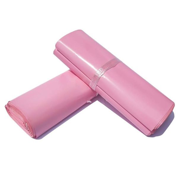 Baby Pink Courier Bags /Courier Nylons/Poly Mailer-Inv Pocket 100pcs-A3-Medium-30x48cm-12/18 Inches