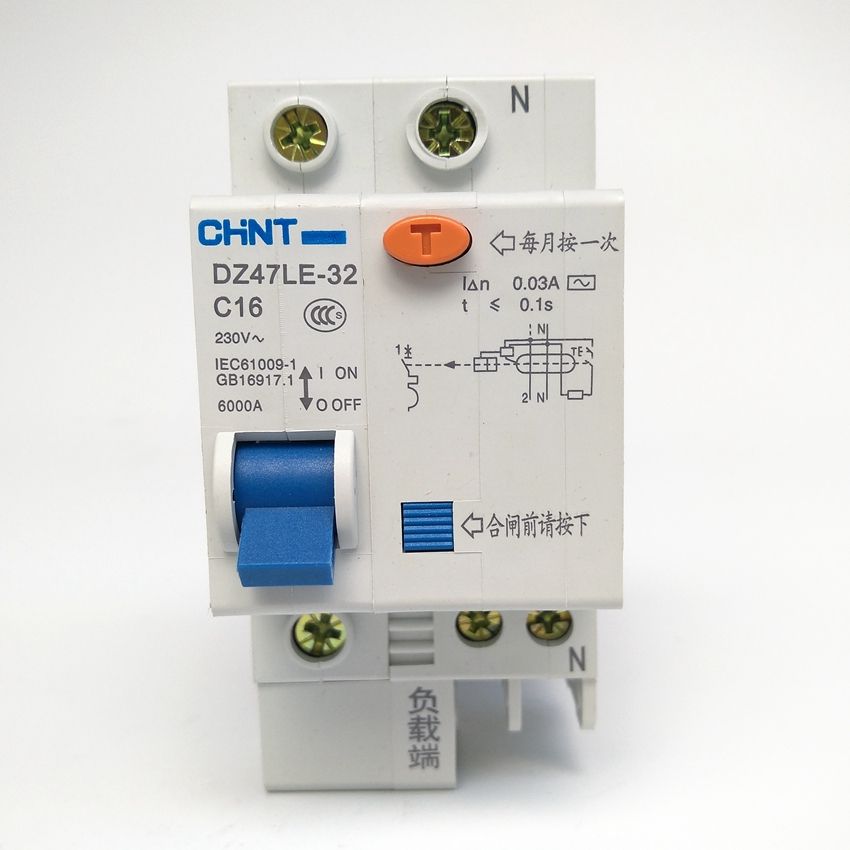 CHINT DZ47LE-32 1P+N C16A 30mA Earth Leakage Circuit