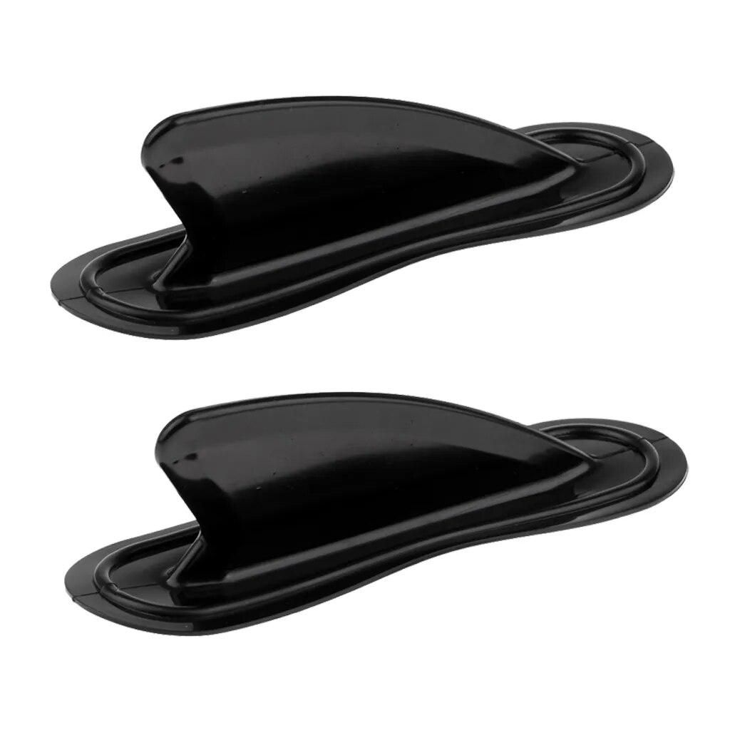 2pcs Kayak Skeg Tracking Fin Kayak Fin Watershed Board Canoe Large Black