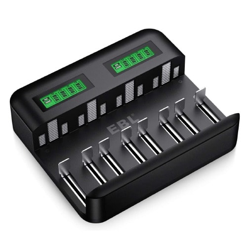 Lcd 8 Bay AA AAA CD Battery Charger