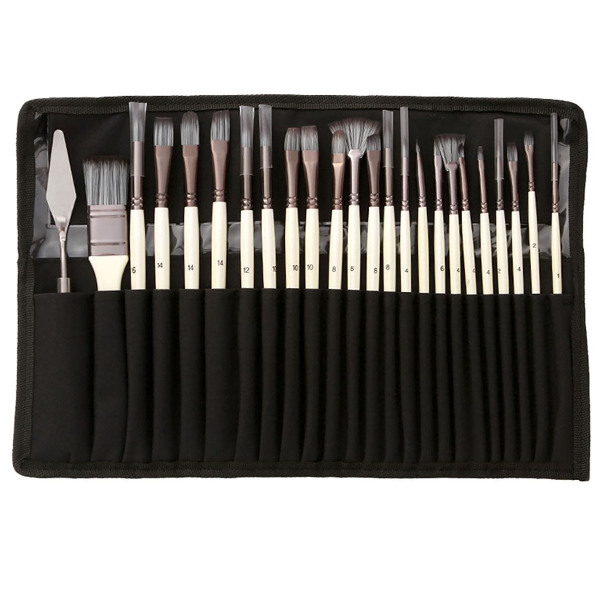 Artist Paint Brushes Set 23pcs Different Sizes Professional