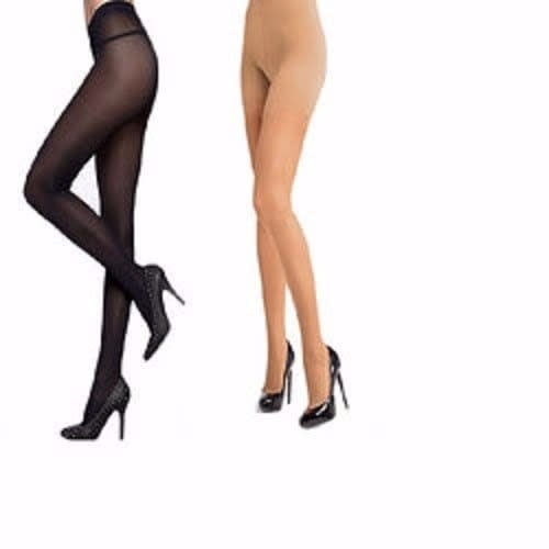 Ladies Panty Hose  Pop Socks - Black & Nude