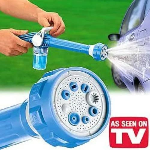 Turbo Spray Ez Jet Water Cannon Gun For Gardening / Car Wash / Home Cleaning - 8 In 1