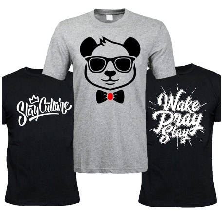 Slayers T-shirt Bundle (3-in-1) - Black & Grey