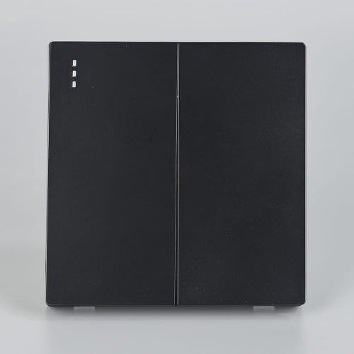 2 Gang 2 Way Switch Black