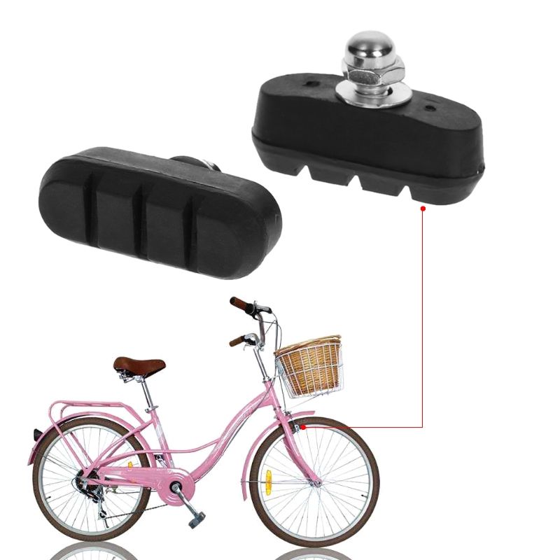 2pcs Bicycle Brake Pads Children Bike Rubber Blocks Safety