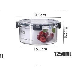 3 In1 Sealed Transparent Fresh Bowl Round