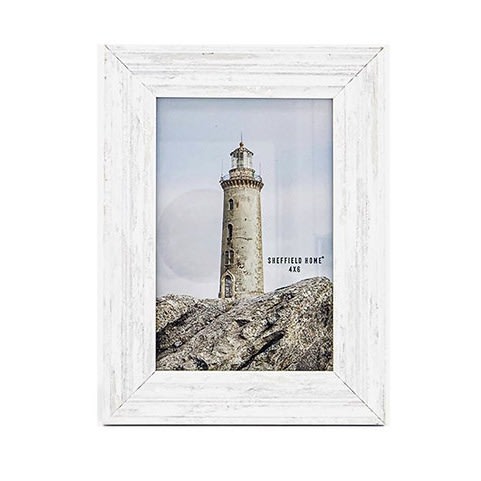Wood Photo Frame 4 X 6 - Vintage White