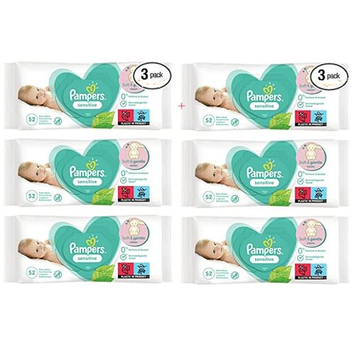 Sensitive Baby Wipes - 6x52