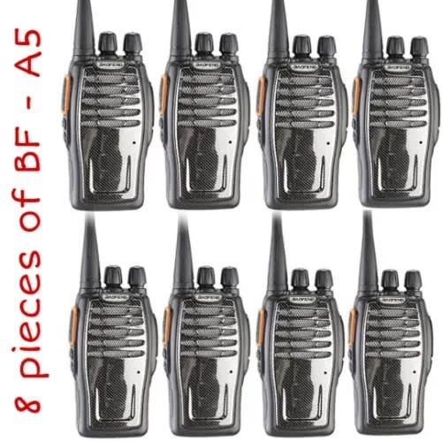 8 Pieces Of Bf - A5 Walkie Talkie Radio - 1800mAh