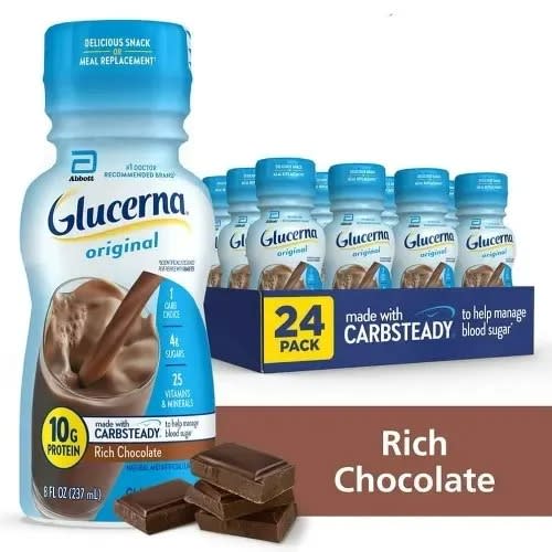 Glucerna Diabetes Nutritional Chocolate Shake 273ml - 24 Pack
