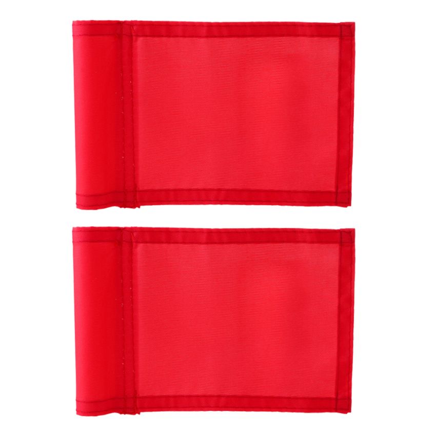 2Pcs 7"x5" Nylon Golf Putting Practice Practicing Green Flag Garden