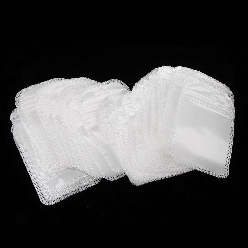 50pcs Clear PP Self Adhesive Packaging Bag Xmas Wedding Pouches 7x11cm