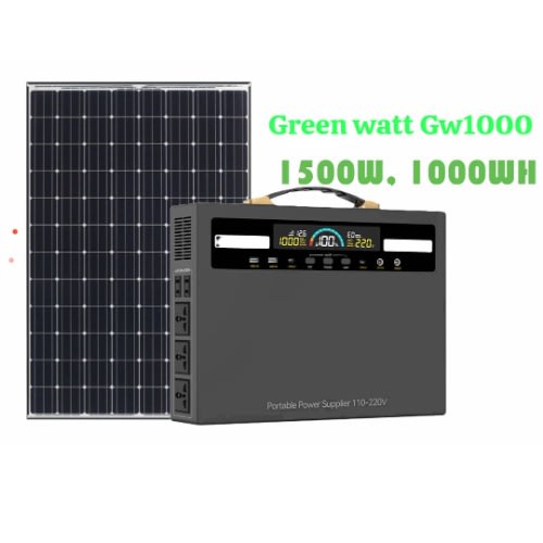 Green Watt Gw1000 1500w - 1000wh Solar Generator