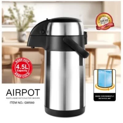 Airpot Vacuum Flask Hot Stainless Steel - 4.5L