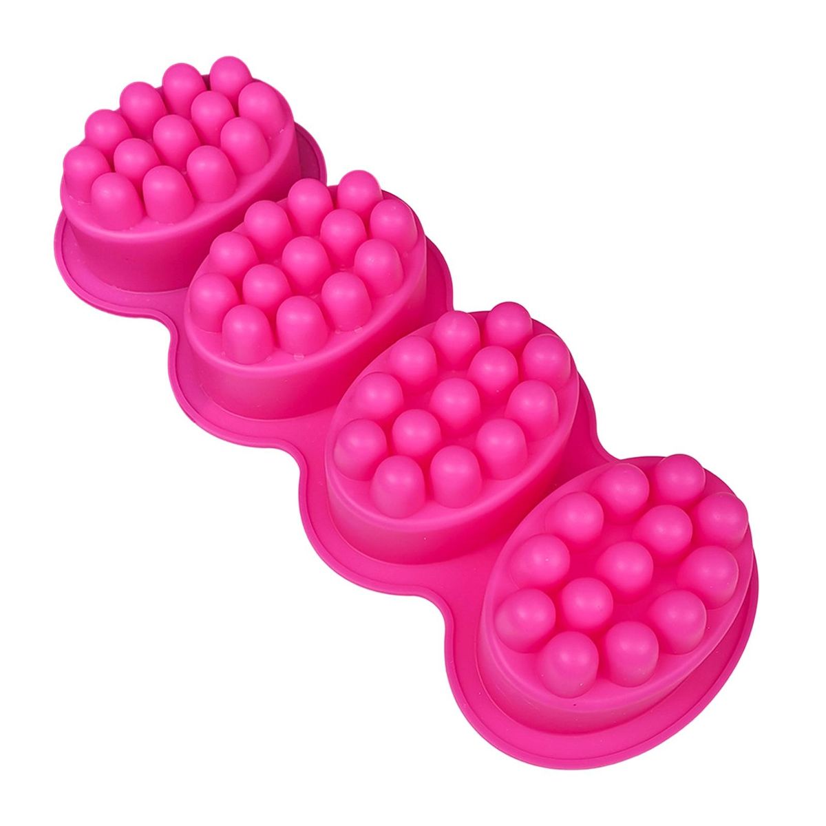 Cake Mold Bumps Massage Soap Mold Rose Red