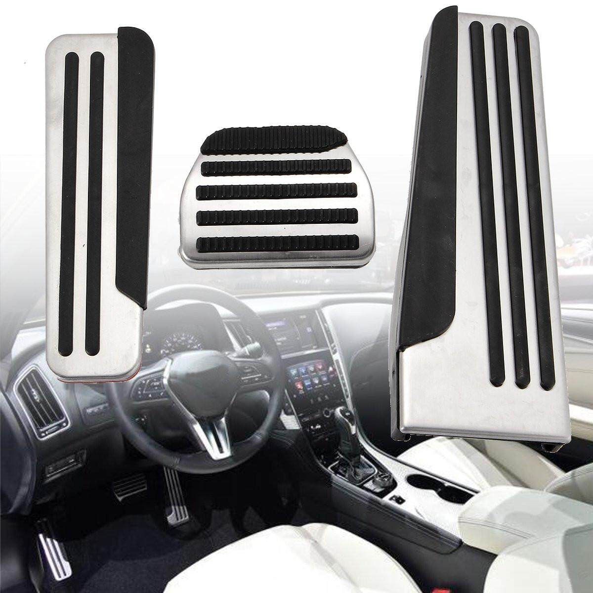 3pcs Sport Foot Pedal Kit For Infiniti G25 G35 G37 Q50 Q60 EX25 QX50 QX70