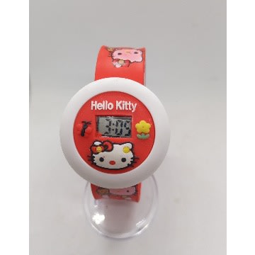 Hello Kitty Cartoon Character Digital Watch - Red