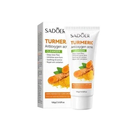 Sadoer Turmeric Antioxygen Repair Face Toner  Mousse Face Wash - 100g