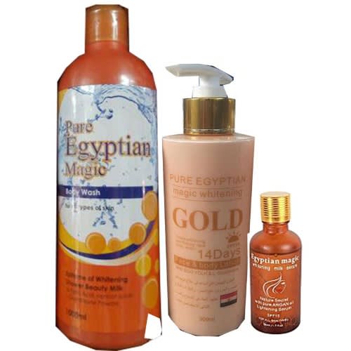Pure Egyptian Gold - Lotion, Serum And Body Wash - 3Pcs Set