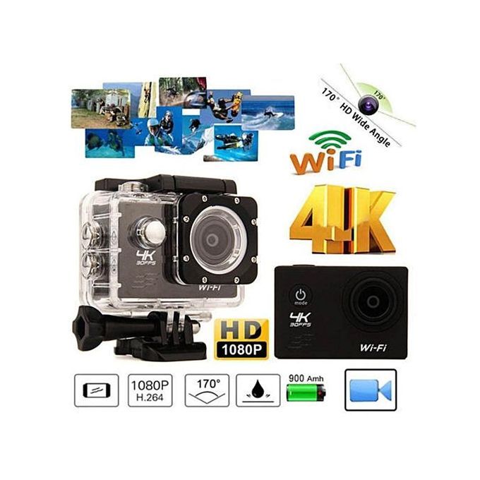Waterproof 4K 2MP Ultra HD 1080P SJ8000R Wifi Sport Action Camera Cam Black