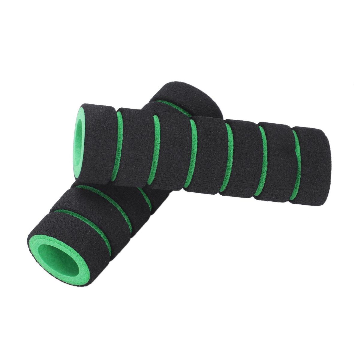 Double Lock on Locking Bmx Mtb Mountain Bike Cycle Bicycle Handle Bar Grips Color Green+Black