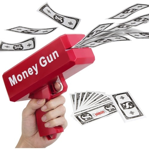 Super Gun Toy Money Spraying Gun