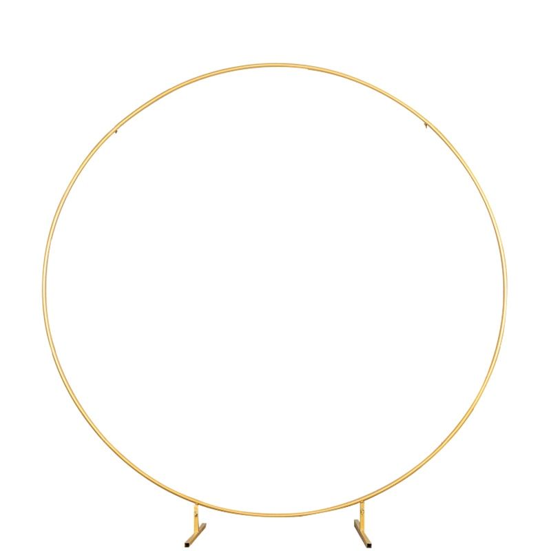 Metal Circle Wedding Arch Balloon Arch Round Party Background Shelf Round Balloon Arch Frame Gold