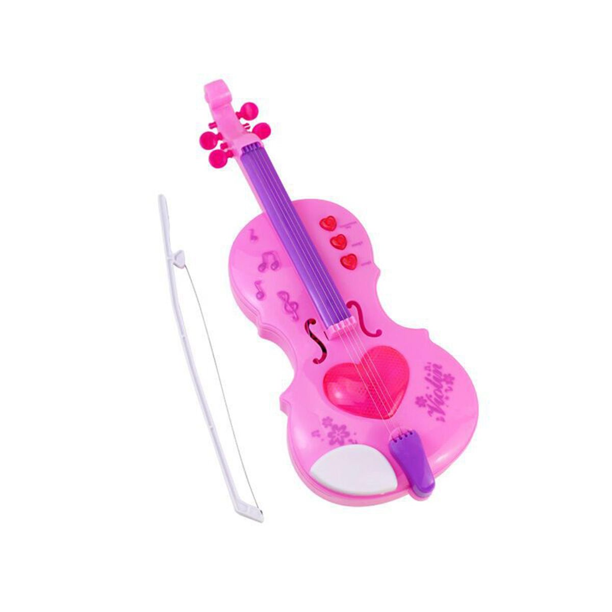 Mini Violin Children Electronic Music Violin Pink