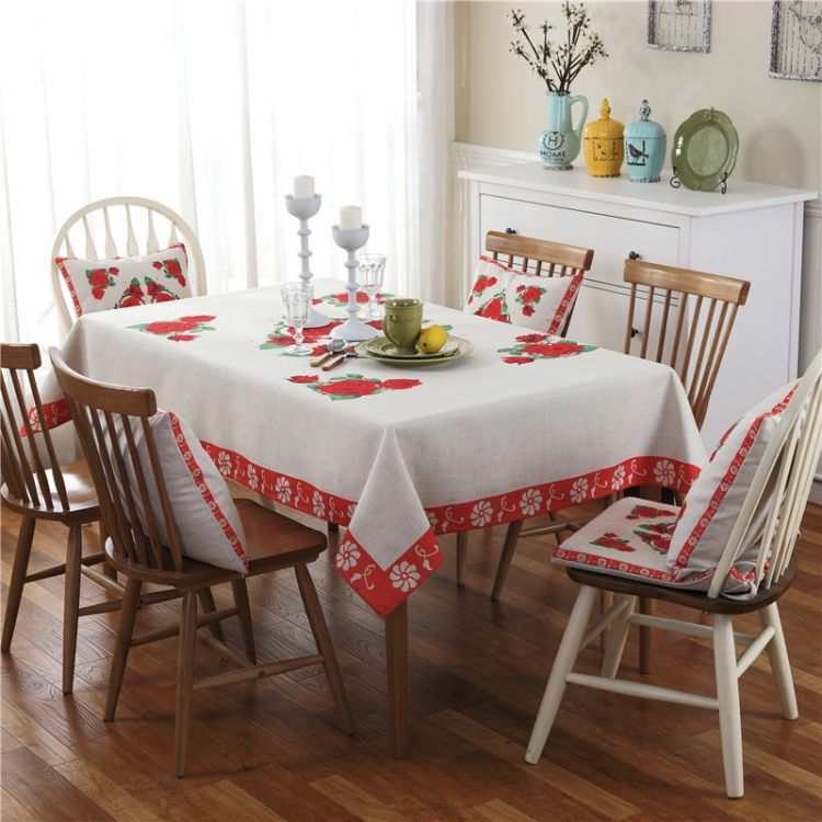 Tablecloth Retro Pattern Linen Table Cloth
